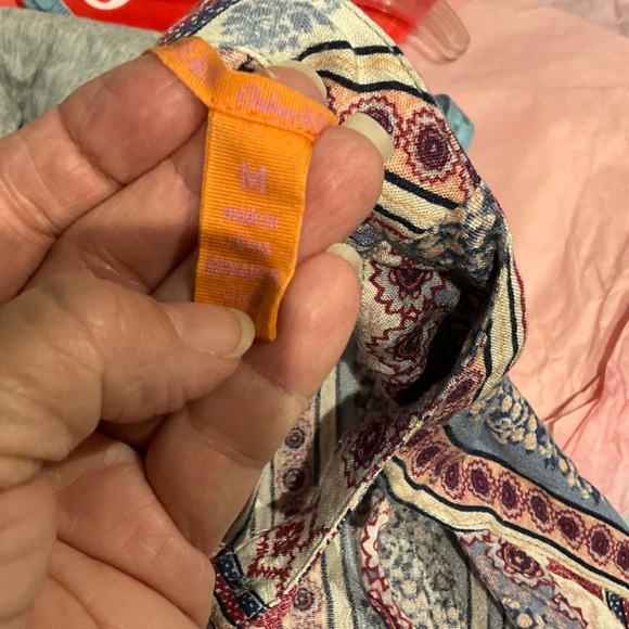 Floral Striped Women's Top - Picture 6 of 6